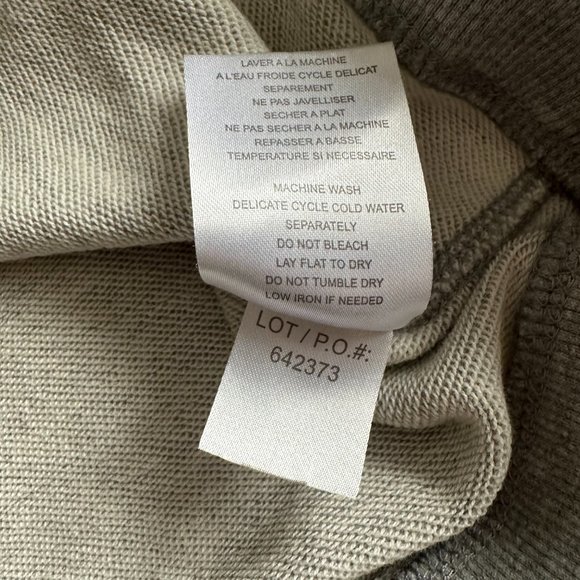 LIKE NEW Tribal Gray Crew Neck Sweatshirt with Black Lace and Lace Up Ba… - Picture 5 of 5